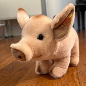 Steiff piglet with tags like new
